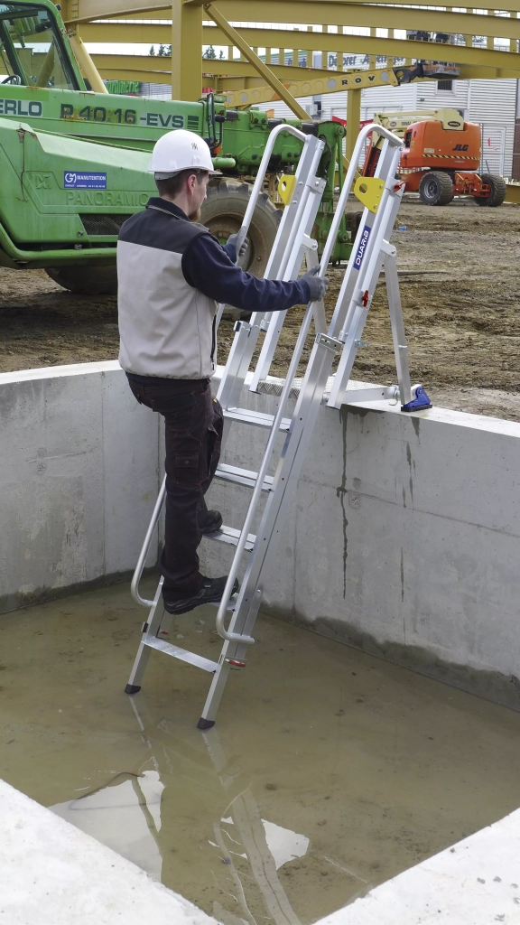 Accès fond de fosse Piètement télescopique