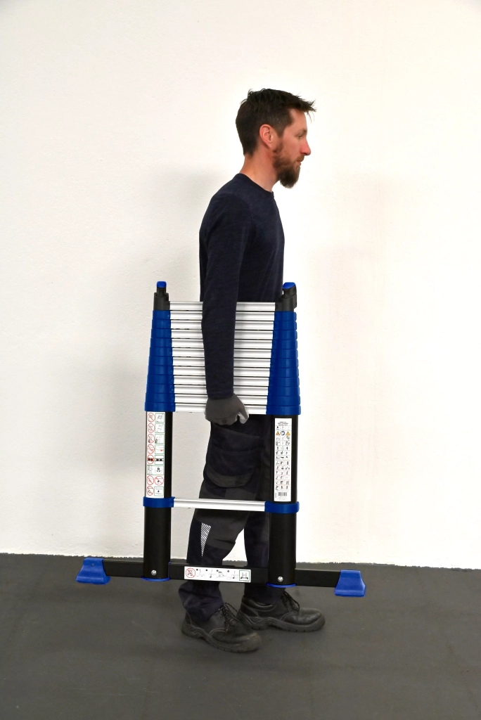 Echelle télescopique Bamboo transport facile